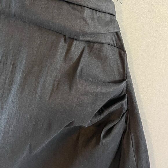 ZARA Linen Blend Strappy Mini Dress || SZ XS || Black - Picture 10 of 15